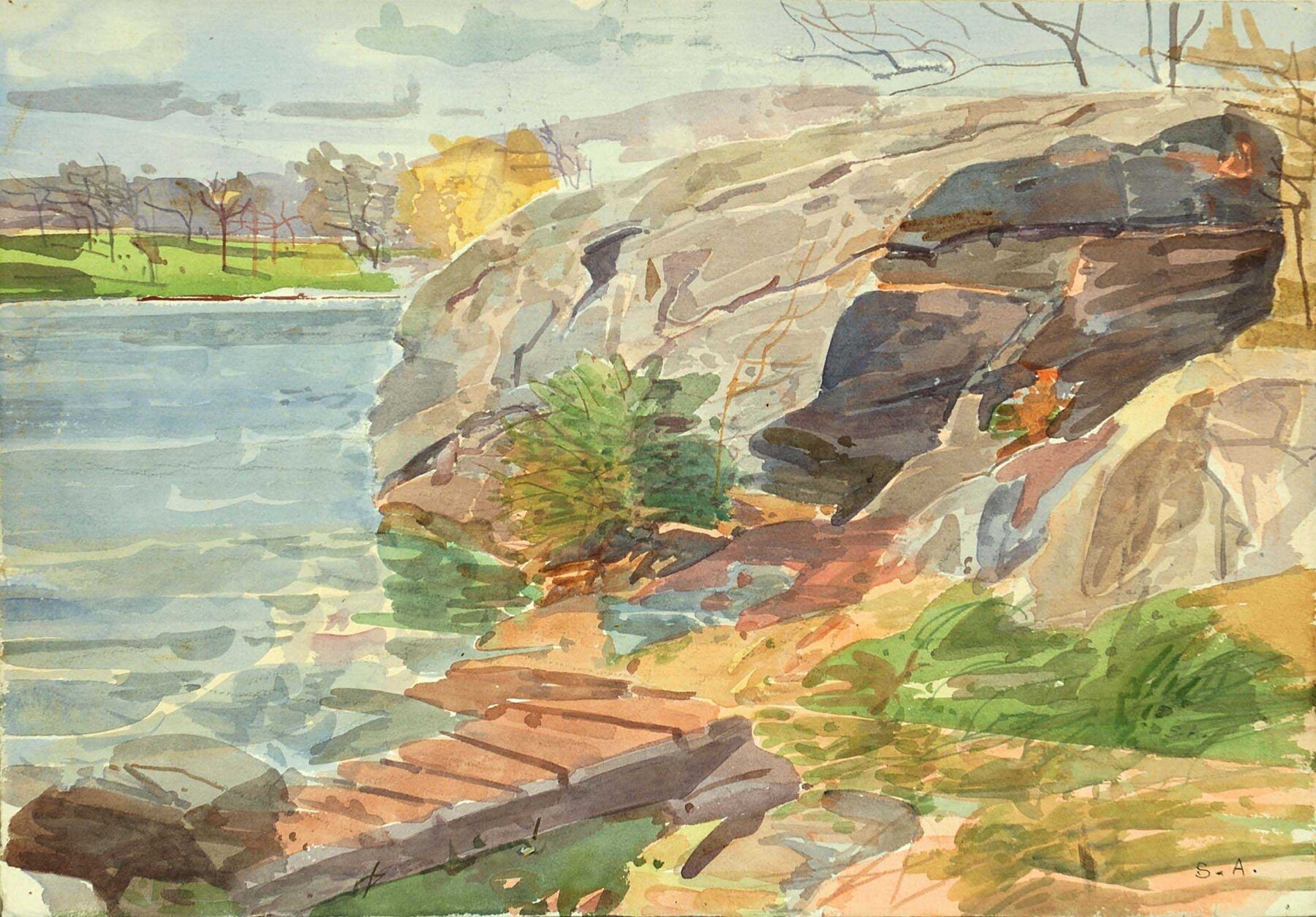 Untitled landscape, by C. Sperry Andrews III